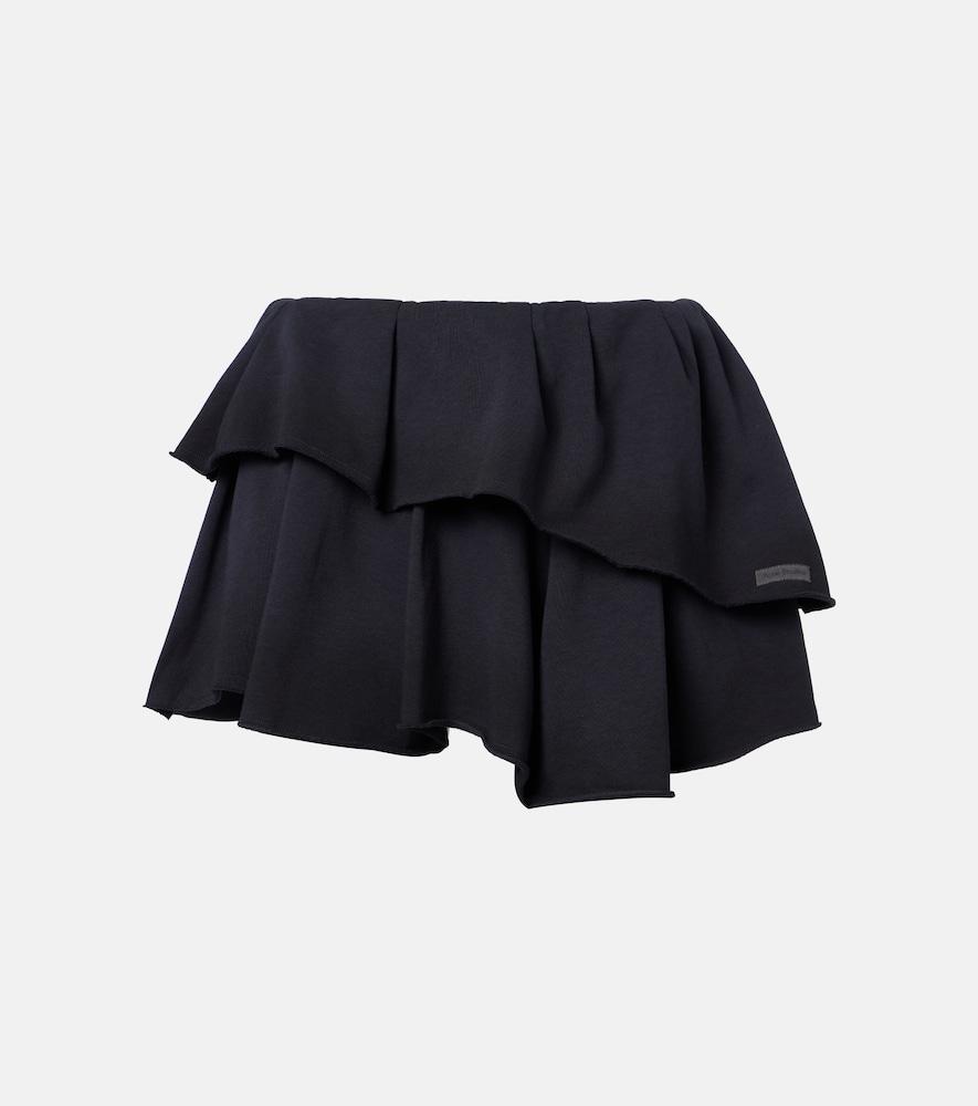 acne studios cotton-blend miniskirt