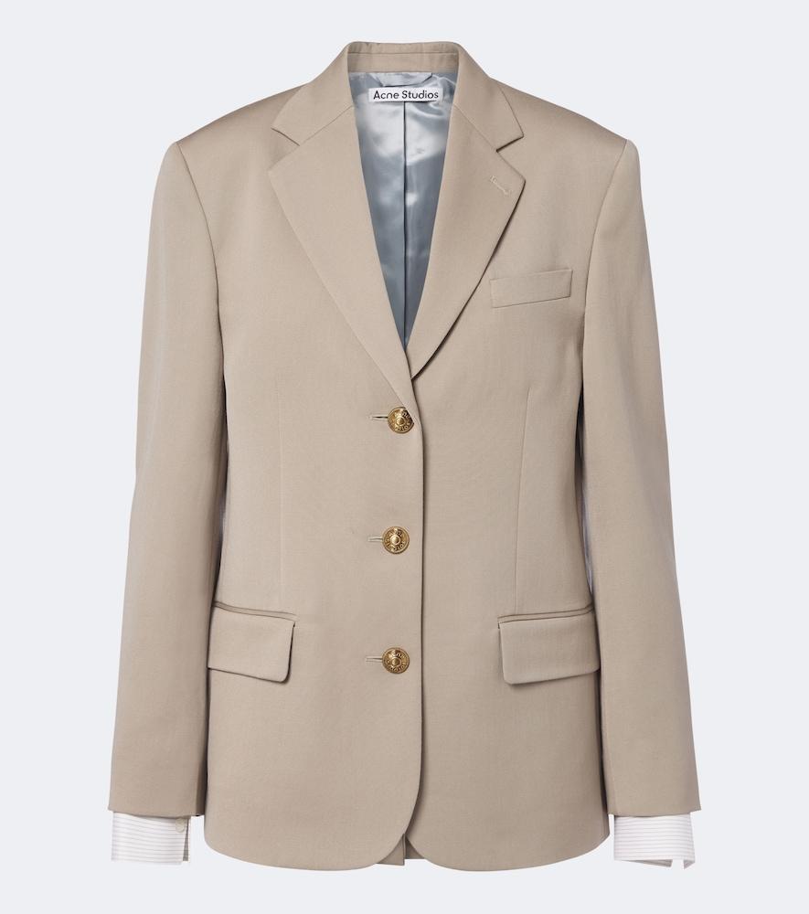 acne studios layered wool blazer