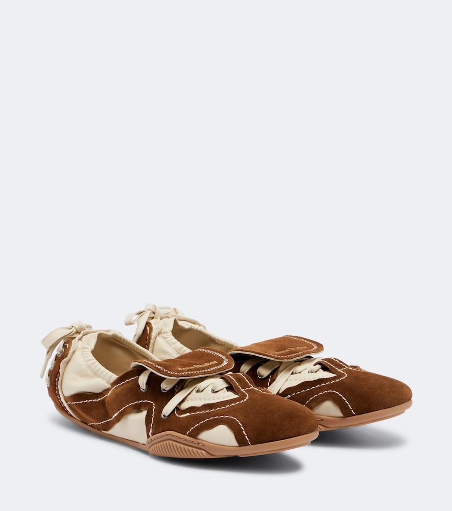 acne studios leather and suede sneakers