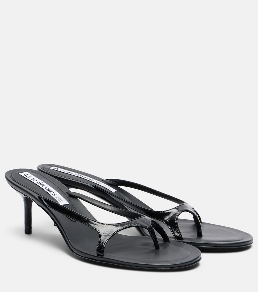 acne studios leather thong sandals