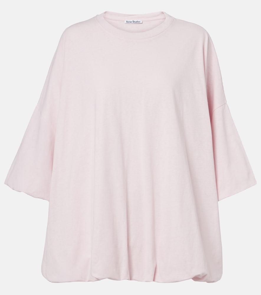 acne studios oversized cotton-blend jersey t-shirt