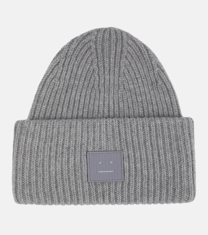 acne studios pansy ribbed-knit beanie