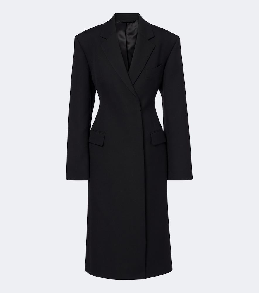 acne studios single-breasted wool coat
