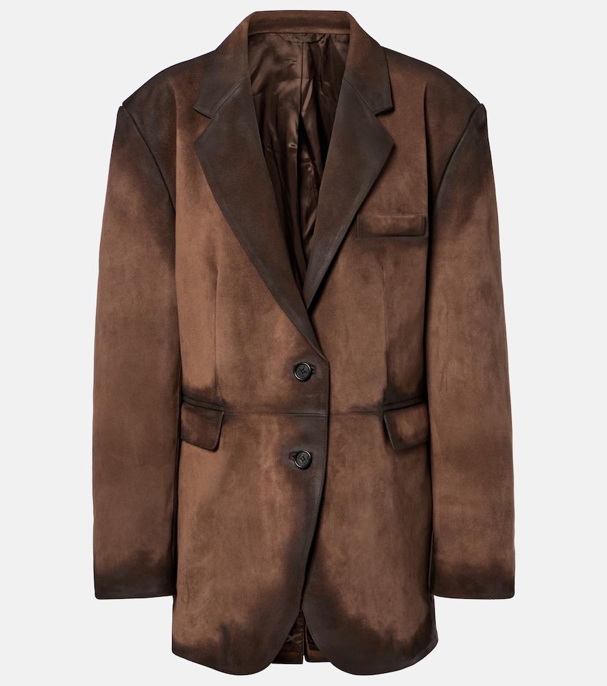 acne studios suede blazer