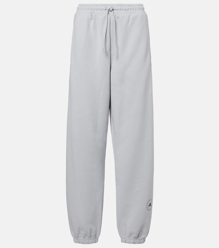 adidas by stella mccartney cotton-blend fleece sweatpants