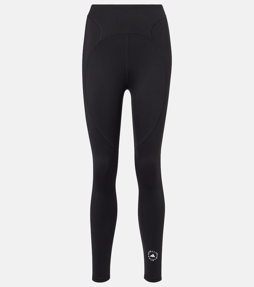 adidas by stella mccartney cropped high-rise leggings