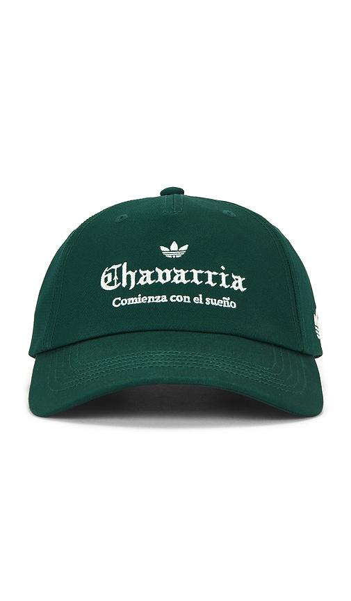 adidas originals chavarria logo hat in green.