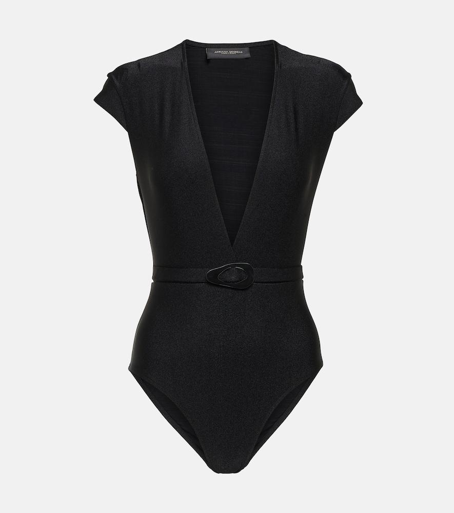 adriana degreas belted swimsuit