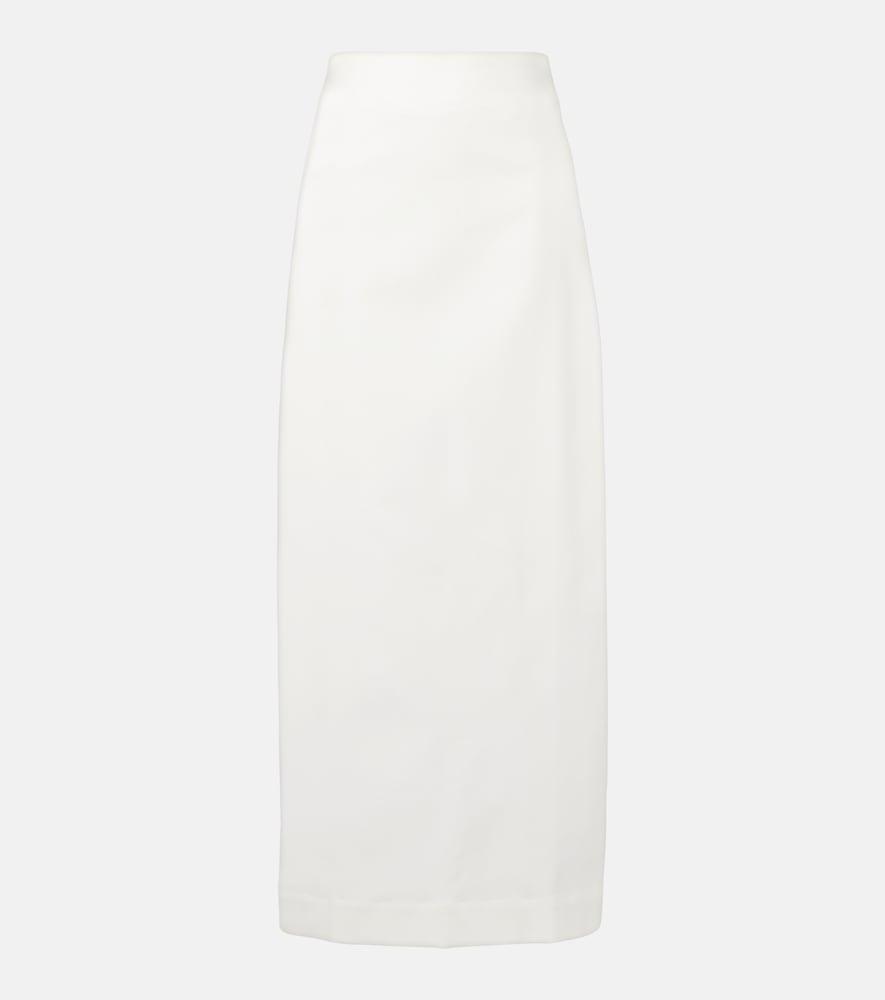 adriana degreas cotton-blend maxi skirt