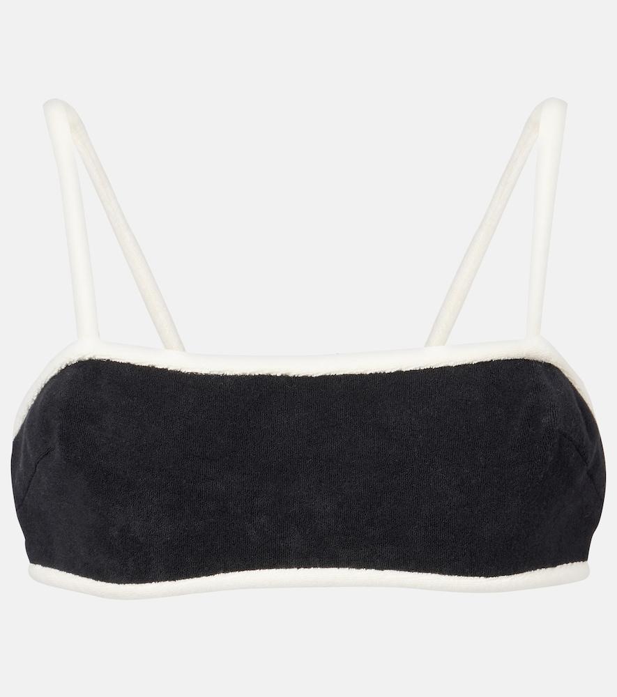 adriana degreas cotton-blend terry top