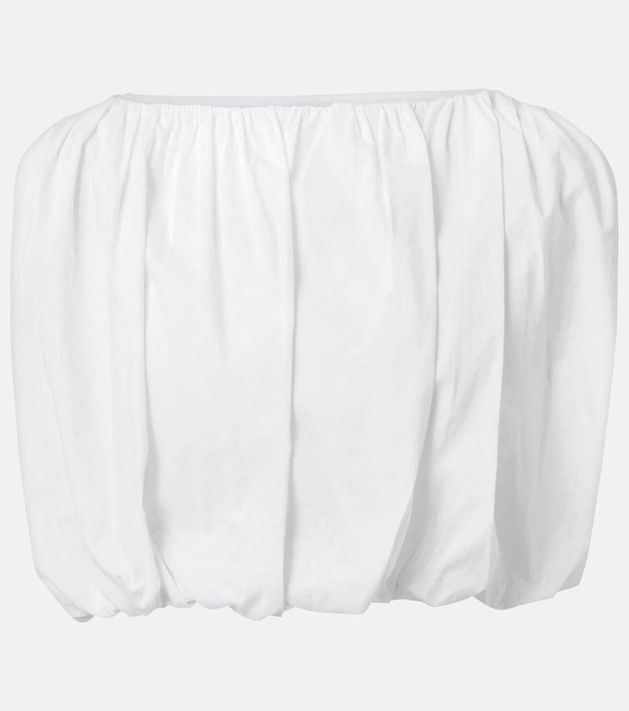 adriana degreas inamorata cotton-blend crop top
