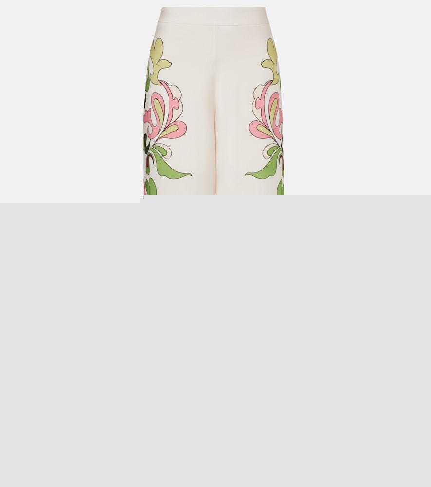 adriana degreas inamorata printed high-rise wide-leg pants