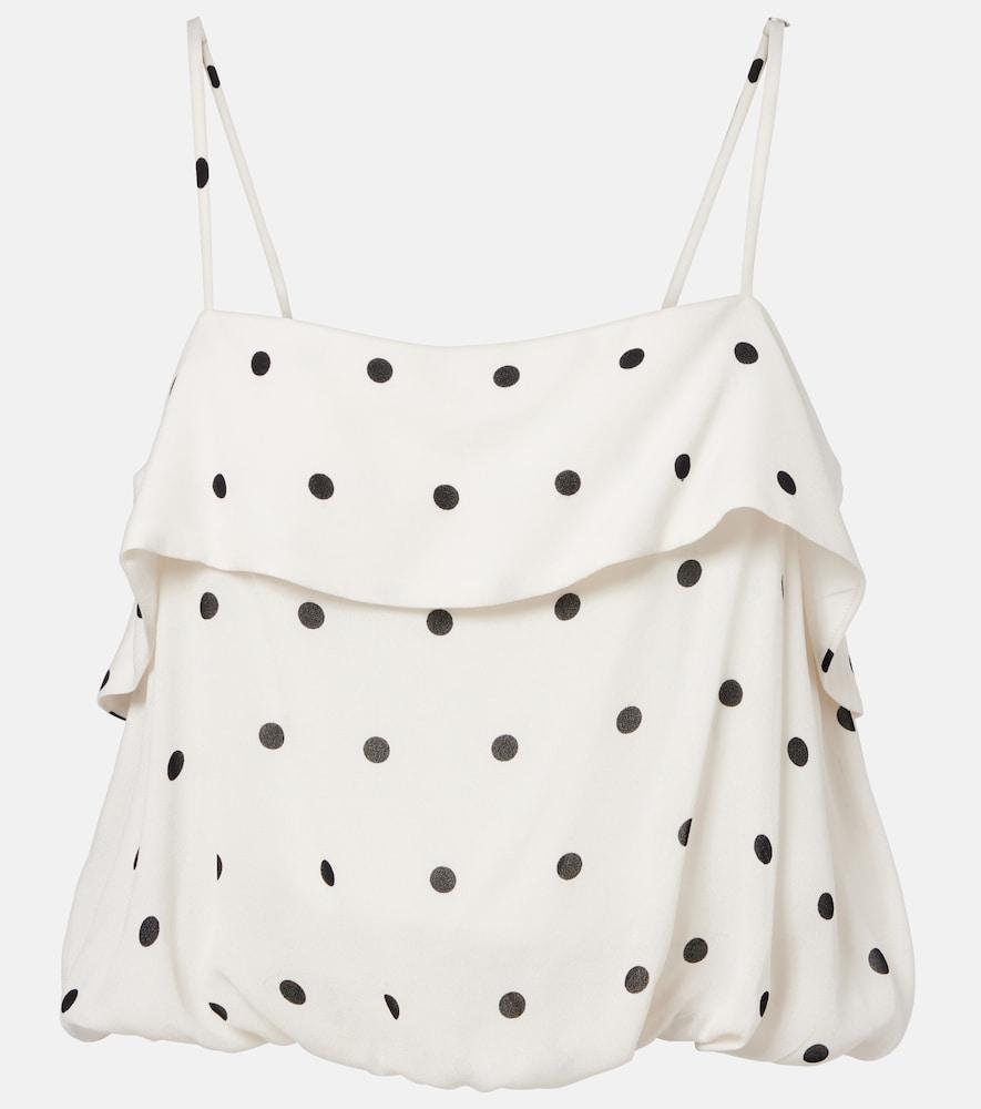 adriana degreas polka-dot crop top