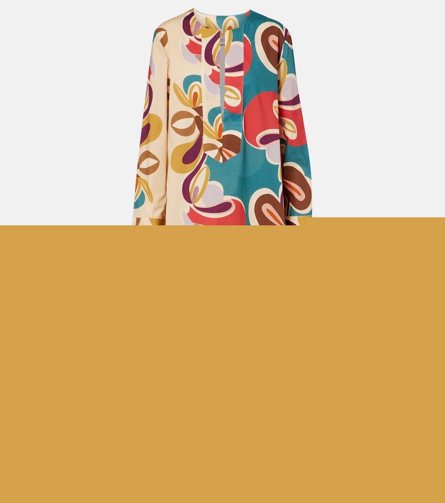 adriana degreas printed cotton-blend kaftan
