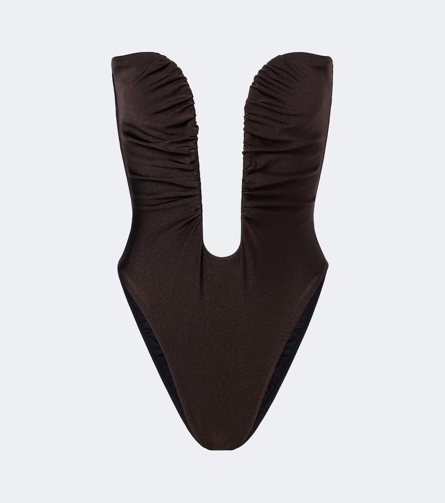 adriana degreas strapless swimsuit