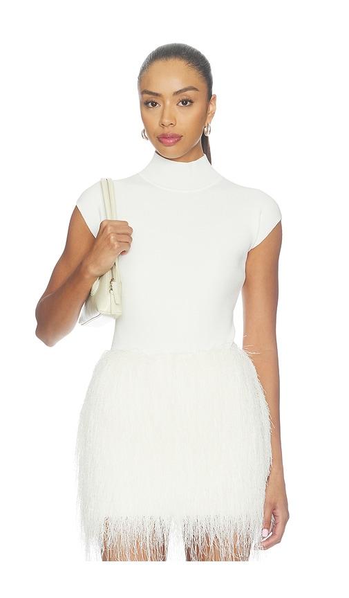 aexae knitted bodysuit in cream. - size m (also in xs, s)