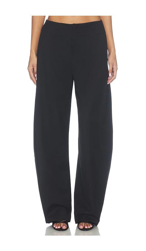 aexae wool contoured balloon pant in black. - size m (also in s)