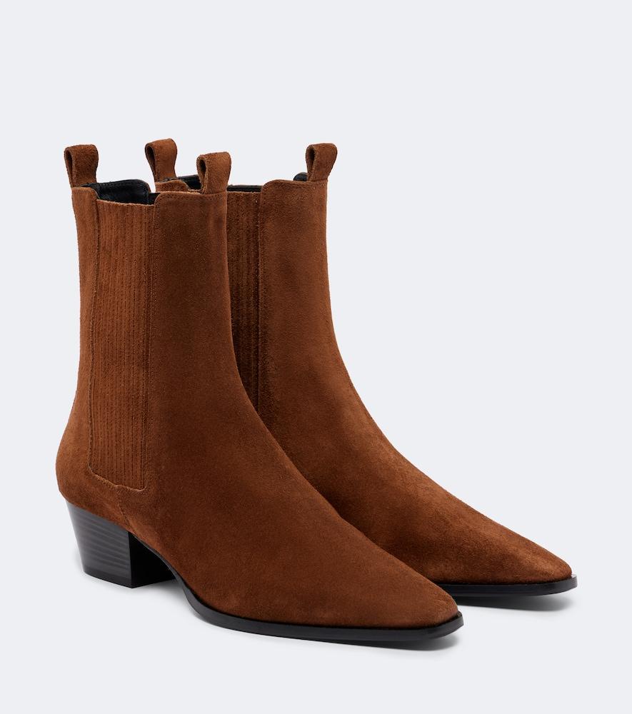 aeyde agata suede ankle boots