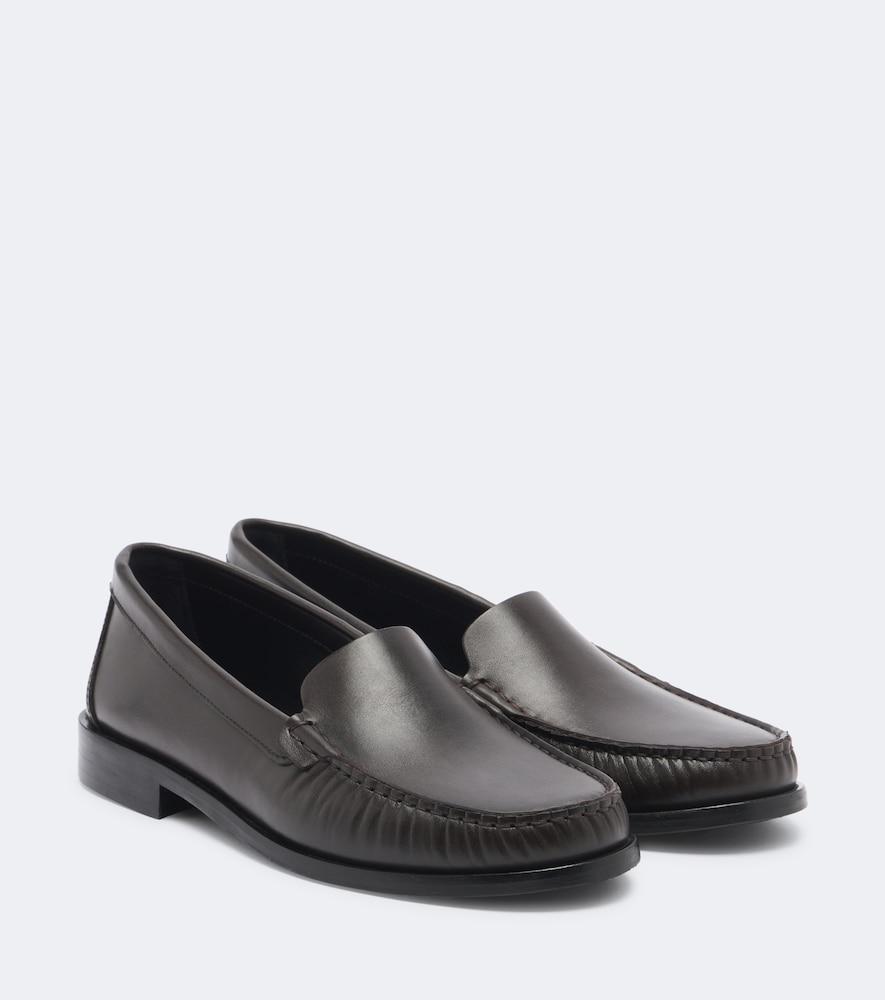 aeyde arthur leather loafers