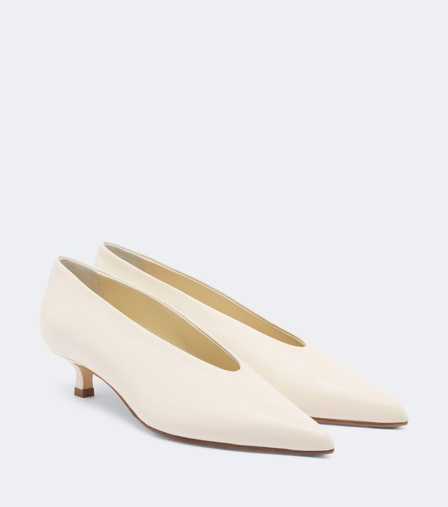 aeyde clara leather pumps