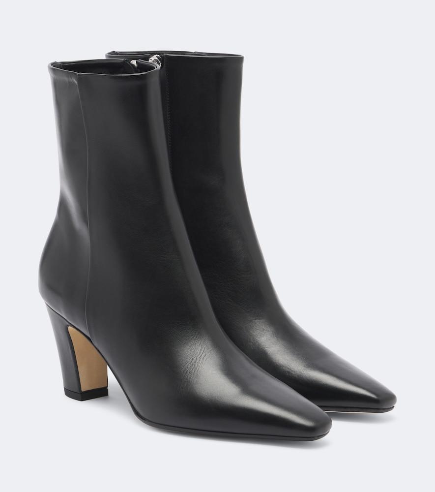 aeyde maris leather ankle boots