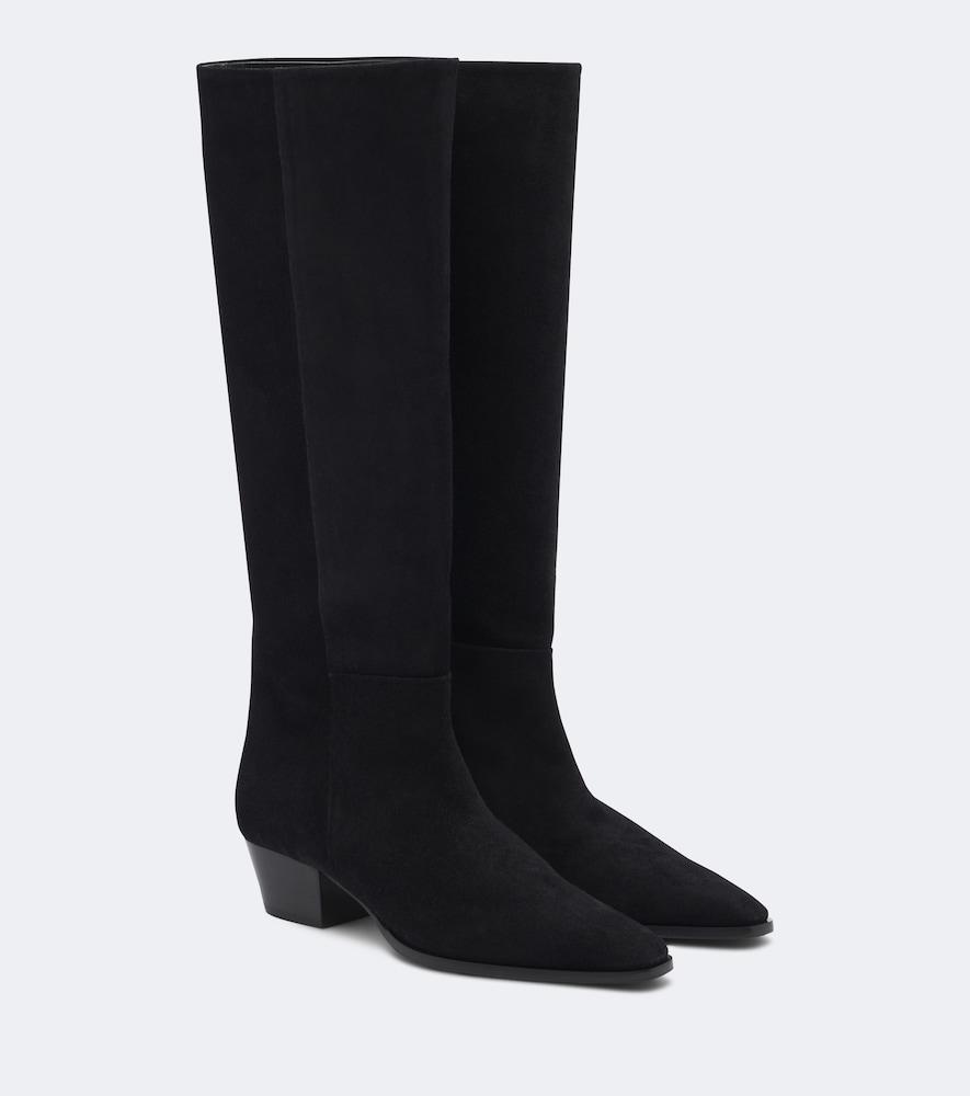 aeyde medea suede knee-high boots