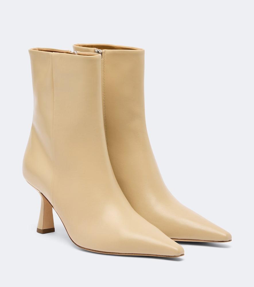 aeyde vivi leather ankle boots