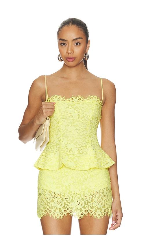 afrm ari top in yellow. - size 1x (also in xl, 2x, 3x)