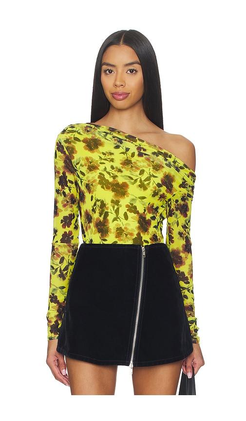 afrm barry top in yellow. - size s (also in xs)