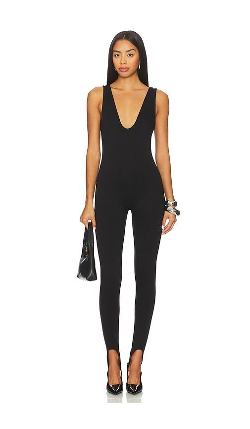afrm beloit jumpsuit in black. - size m (also in s, xs)