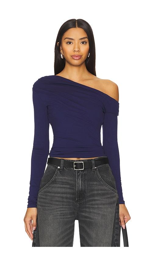 afrm bria top in navy. - size l (also in xl)