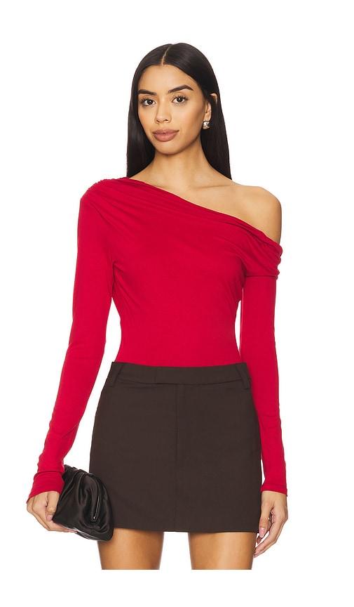 afrm bria top in red. - size l (also in m, s, xs)