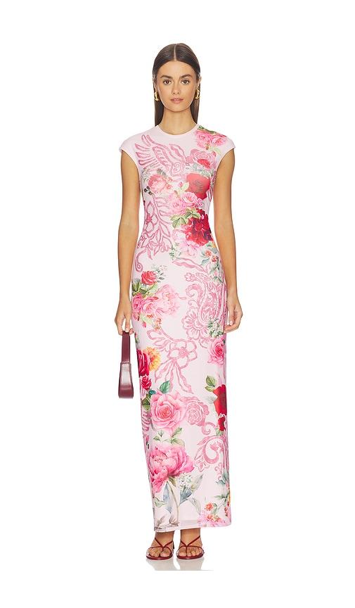 afrm cody dress in pink. - size l (also in xs, m, xl)