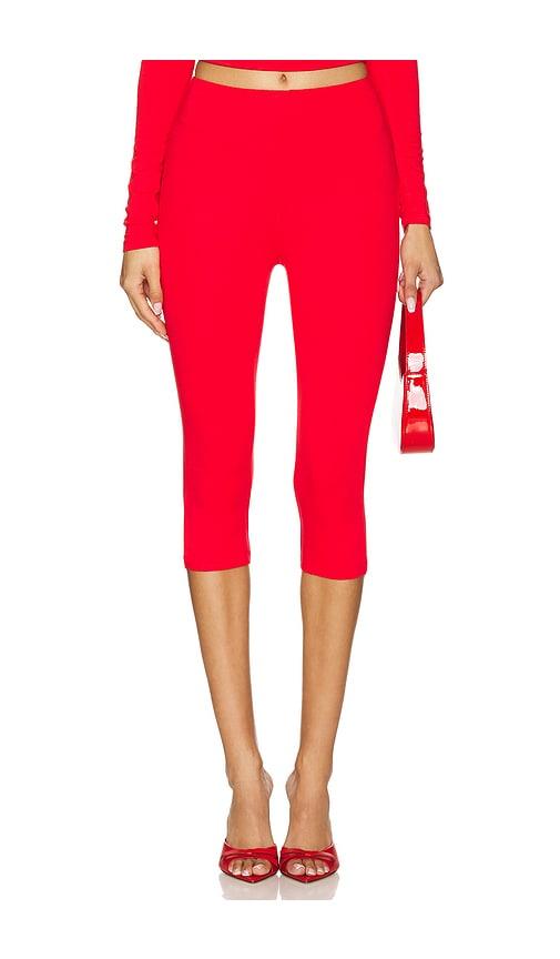 afrm ettie pant in red. - size xl (also in xs)