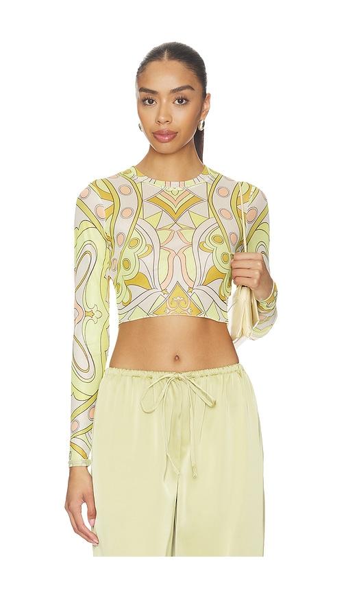 afrm hardin top in yellow,white. - size 1x (also in s, xxs, xs, m, l, xl)