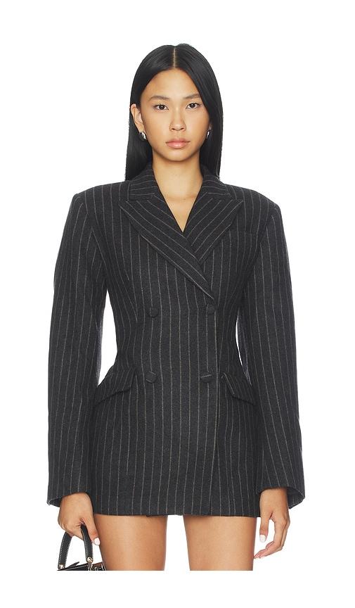 afrm jemima blazer in grey. - size m (also in s)