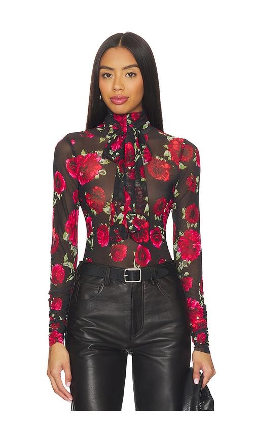 afrm julien blouse in black. - size 1x (also in s, xxs, xs, m, l, xl, xxl, 2x)