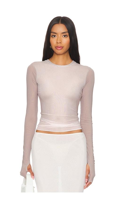 afrm kaylee top in nude. - size 1x (also in xxs, xs, s, m, l, xl, 2x, 3x, xxl)