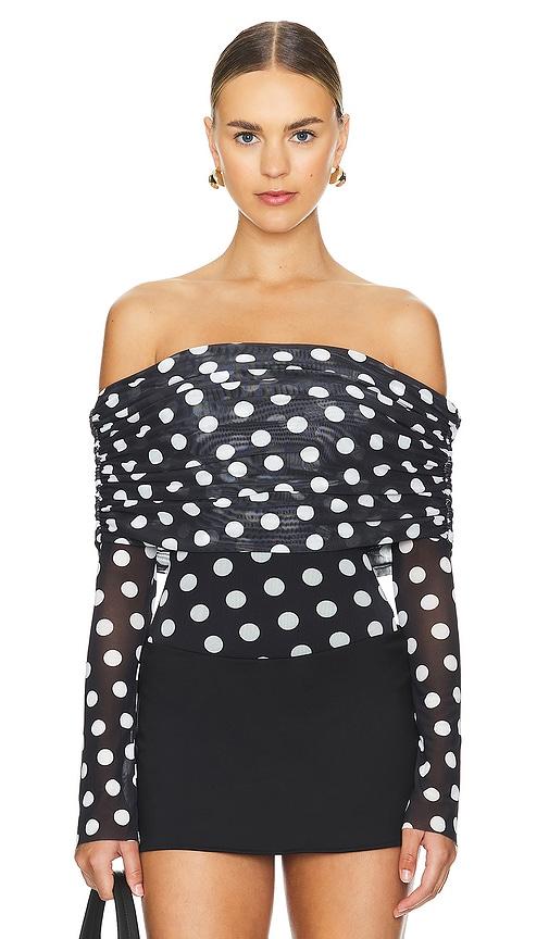 afrm maxine bodysuit in black. - size 3x (also in xxs, xs)