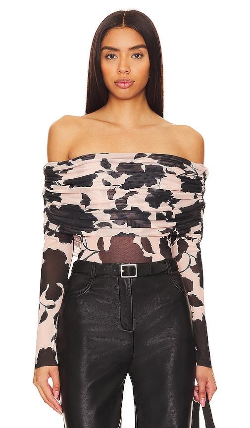 afrm maxine bodysuit in tan. - size 3x (also in m, xl, xxs)