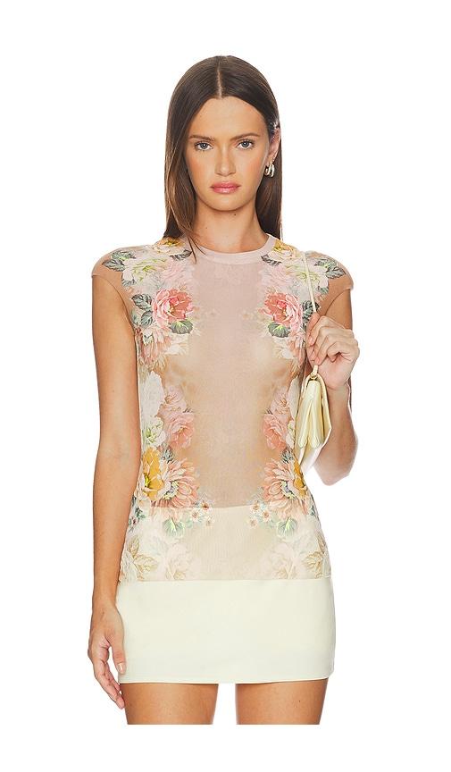afrm nina top in beige. - size 1x (also in 2x)