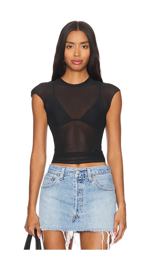 afrm nina top in black. - size 1x (also in 2x)