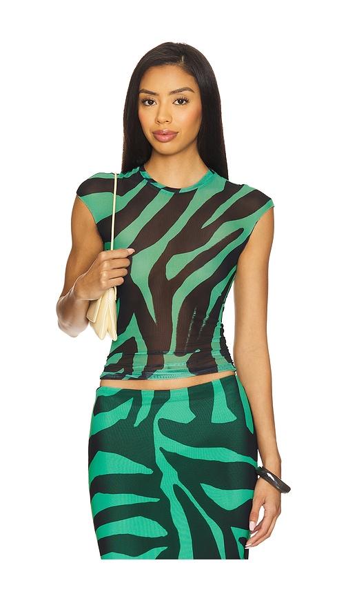 afrm nina top in green. - size 2x (also in s, xxs, xs, m, l, 3x)