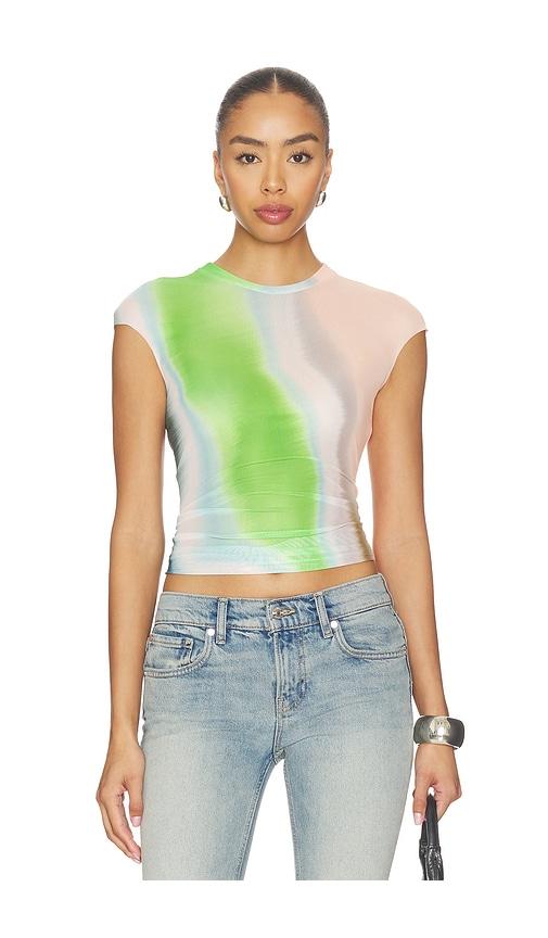 afrm nina top in peach. - size 1x (also in s, xxs, xs, m, l, xl, 2x)