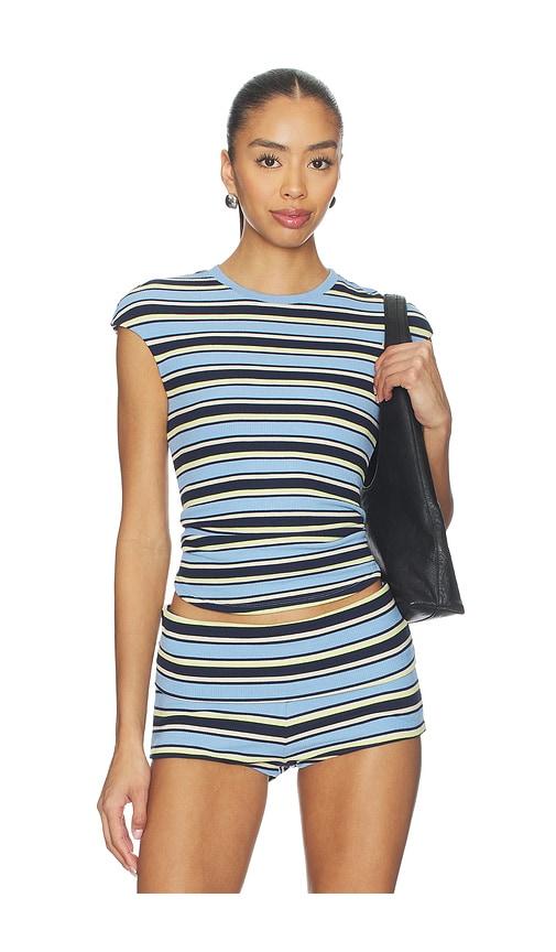 afrm nolan top in blue. - size 1x (also in s, xxs, xs, m, l, xl, xxl, 2x)