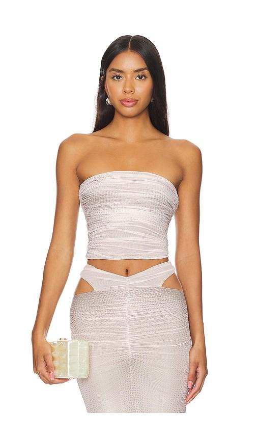 afrm pasquina top in nude. - size l (also in xl)
