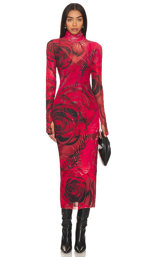 afrm shailene dress in red. - size 2x (also in xxs, xs, s, m, l, xl, 1x, 3x, xxl)