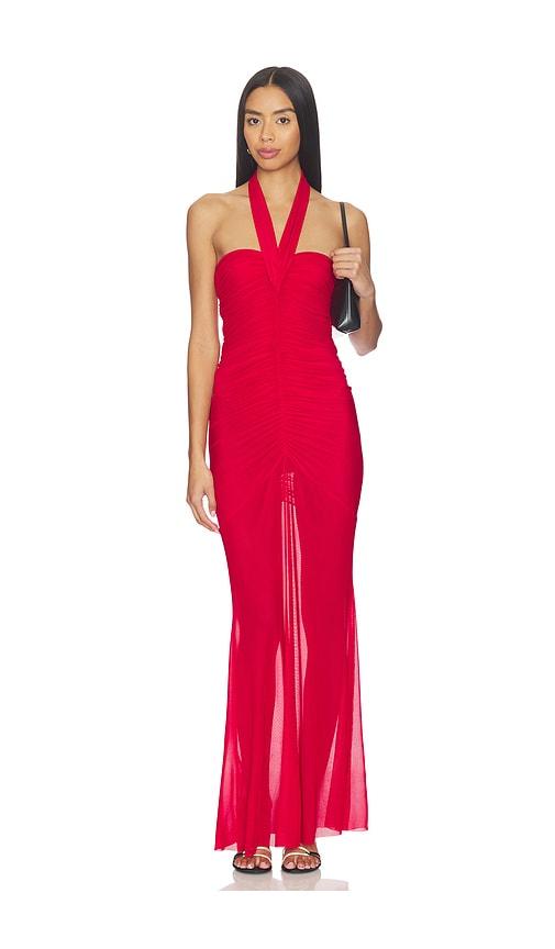 afrm sid dress in red. - size l (also in m, s, xl)