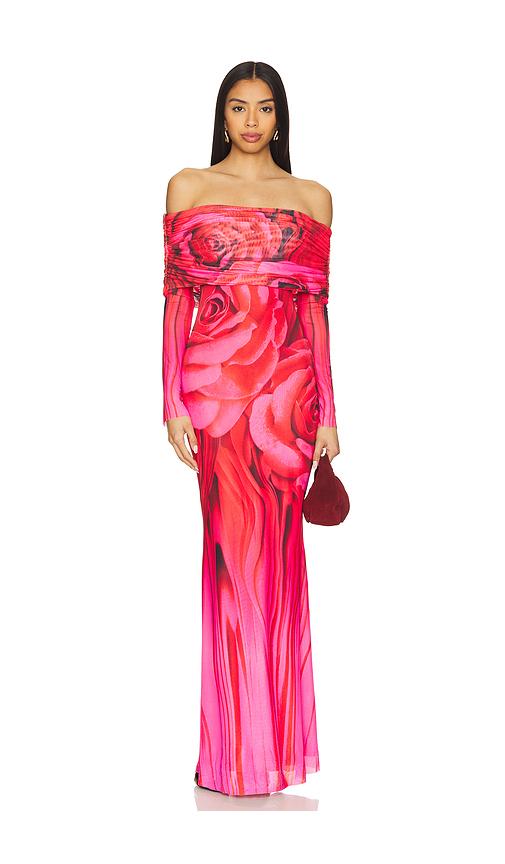 afrm thelma dress in red. - size xs (also in xxs)