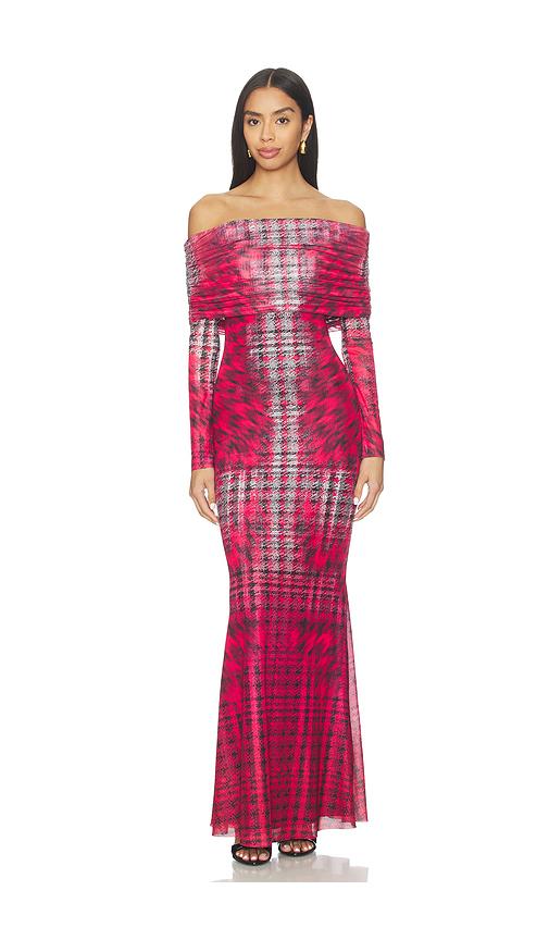 afrm thelma maxi dress in red. - size s (also in xs)